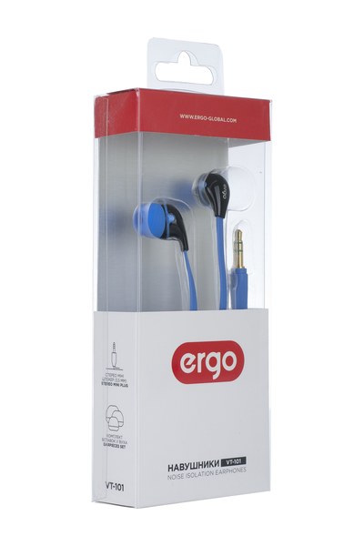 Earbuds ERGO VT-101 Blue: description, specifications, photos | ERGO