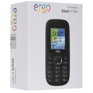 Mobile phone ERGO F180 Start Dual Sim Black