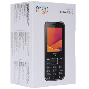 Mobile phone ERGO F240 Pulse Dual Sim Black