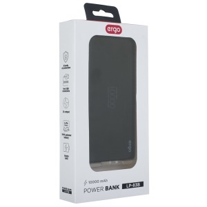 Power bank ERGO LP-83, 10000 mAh Black