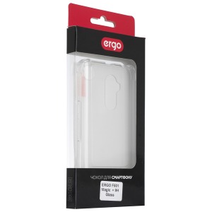 Smartphone case ERGO F501 Magic - TPU Clean + 9H Glass Transparent
