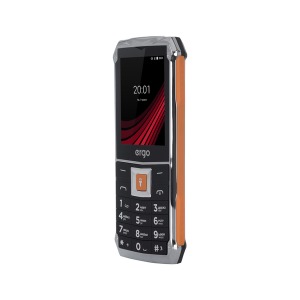 Mobile phone ERGO F246 Shield Dual Sim Black/Orange