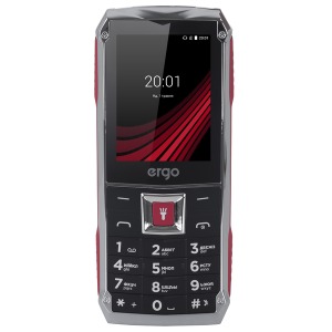 Mobile phone ERGO F246 Shield Dual Sim Black/Red