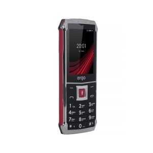 Mobile phone ERGO F246 Shield Dual Sim Black/Red