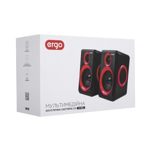 Multimedia acoustic ERGO S-165 USB 2.0 Red/black