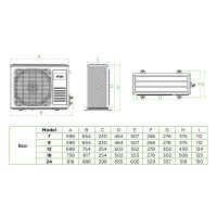 Air conditioner ERGO AC 0718 CHW