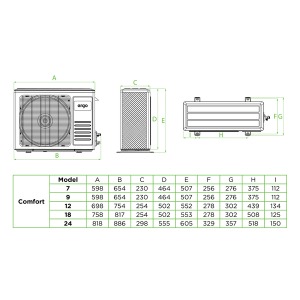 Air conditioner ERGO AC 1208 CH