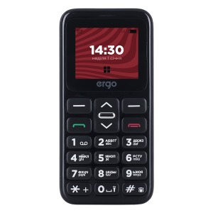 Mobile phone ERGO F186 Solace Dual Sim Black