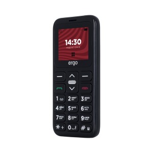 Mobile phone ERGO F186 Solace Dual Sim Black