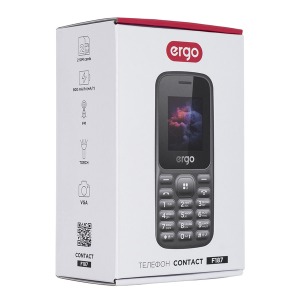 Mobile phone ERGO F187 Contact Dual Sim Black