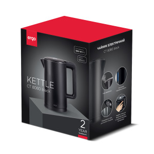 Electric kettle ERGO CT 8080 black