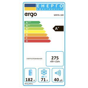 Refrigerator ERGO MRFN-180
